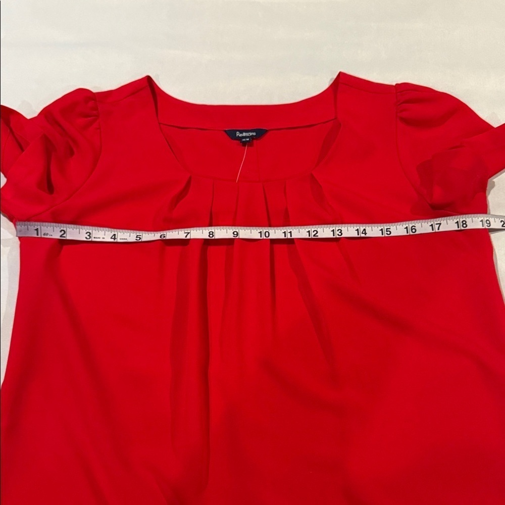 Red Women's Top - Picture 8 of 10